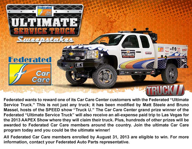 Federated Auto Parts Ultimate Service Truck Sweepstakes